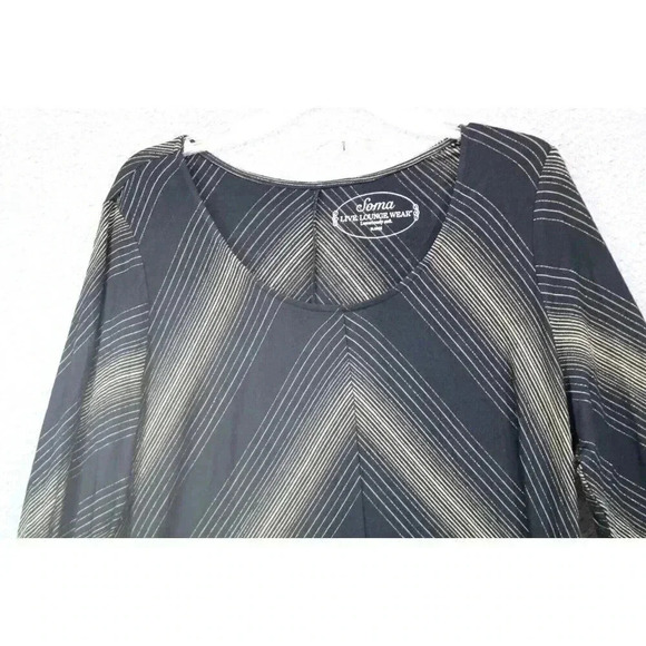 Soma-Live,Lounge,Wear-Women's Luxuriously Soft Dress-XL-Asymmetrical Hem - Picture 2 of 8